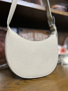 Wrangler Whipstitch Crescent Crossbody ~ Tan - Henderson's Western Store