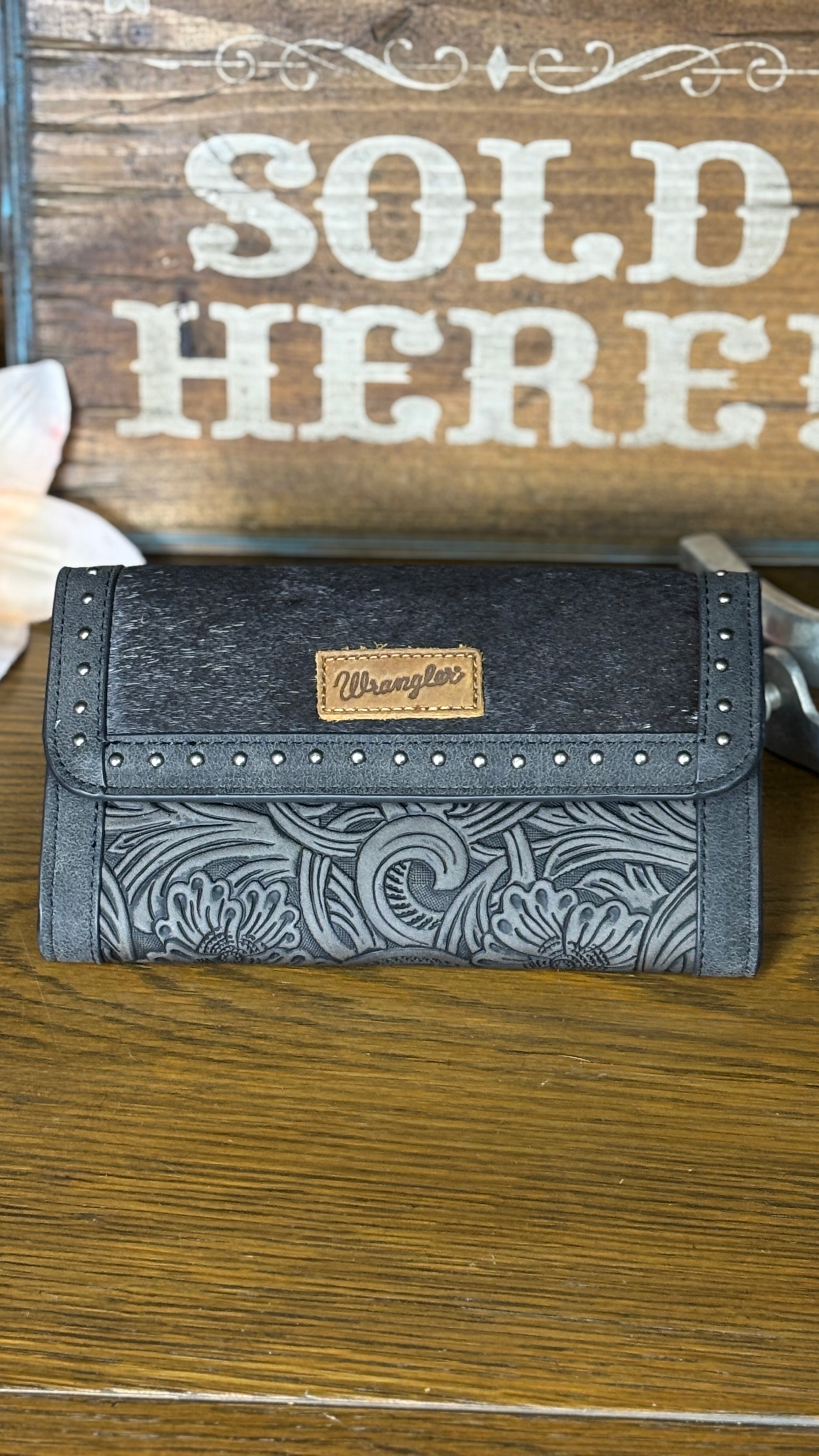 Wrangler Cowhide Wallet/Wristlet/Crossbody Bag - Henderson's Western Store