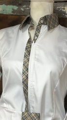 RHC Concealed Zipper Shirt - White - Henderson's Western Store