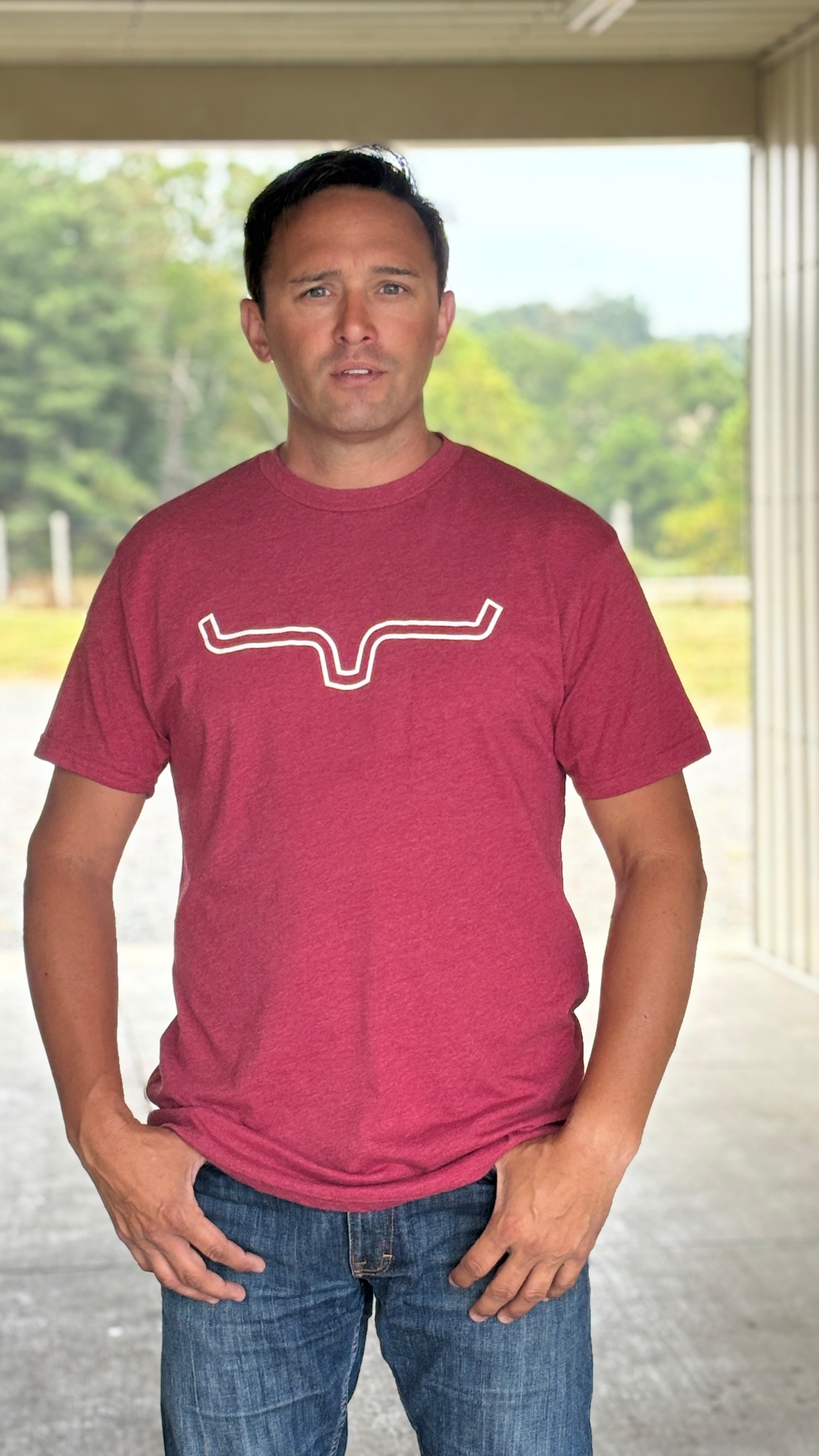 Kimes Outlier Tee ~ Red - Henderson's Western Store