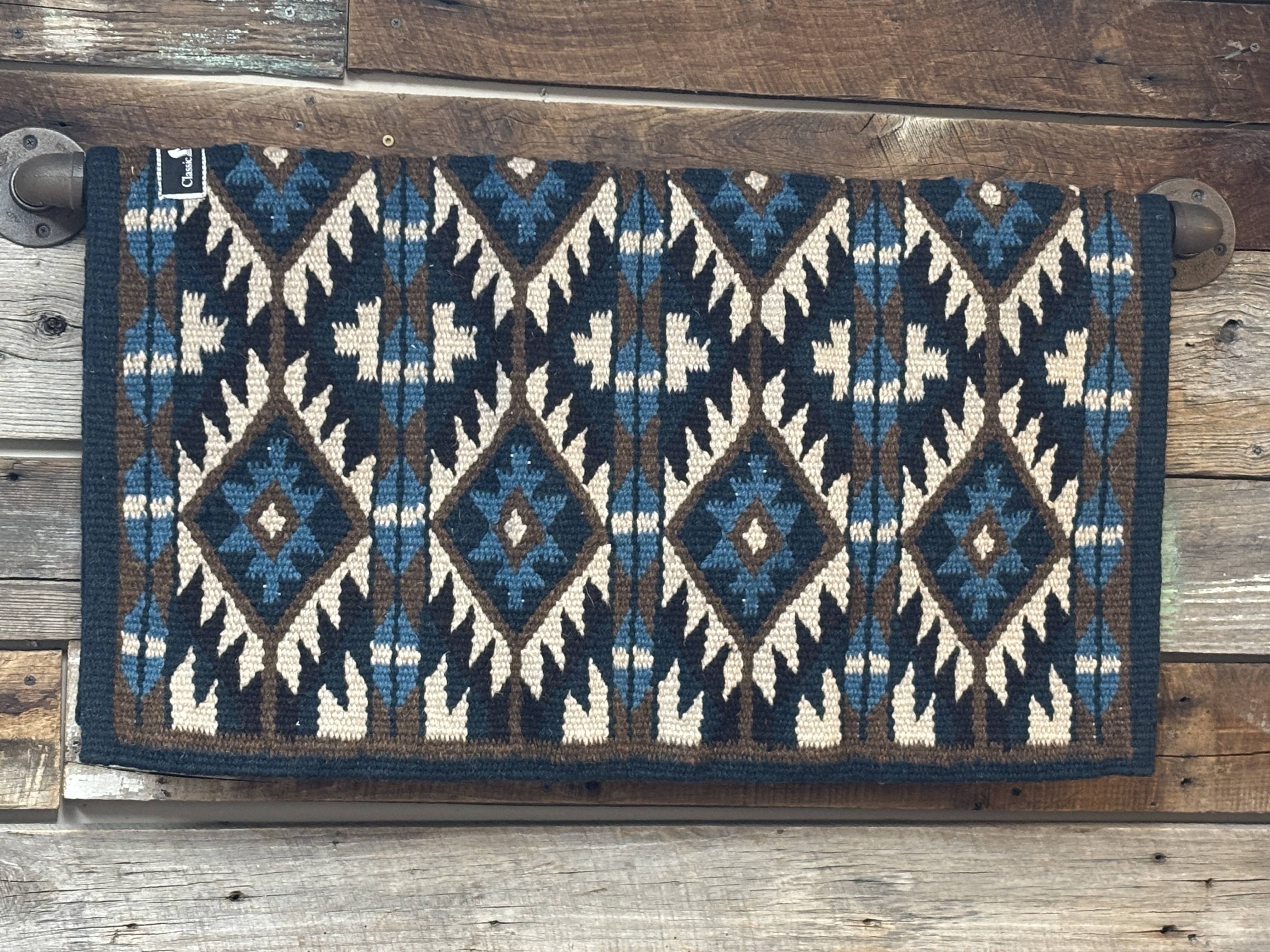 Classic Ranch Pad ~ Navy - Chestnut - Henderson's Western Store