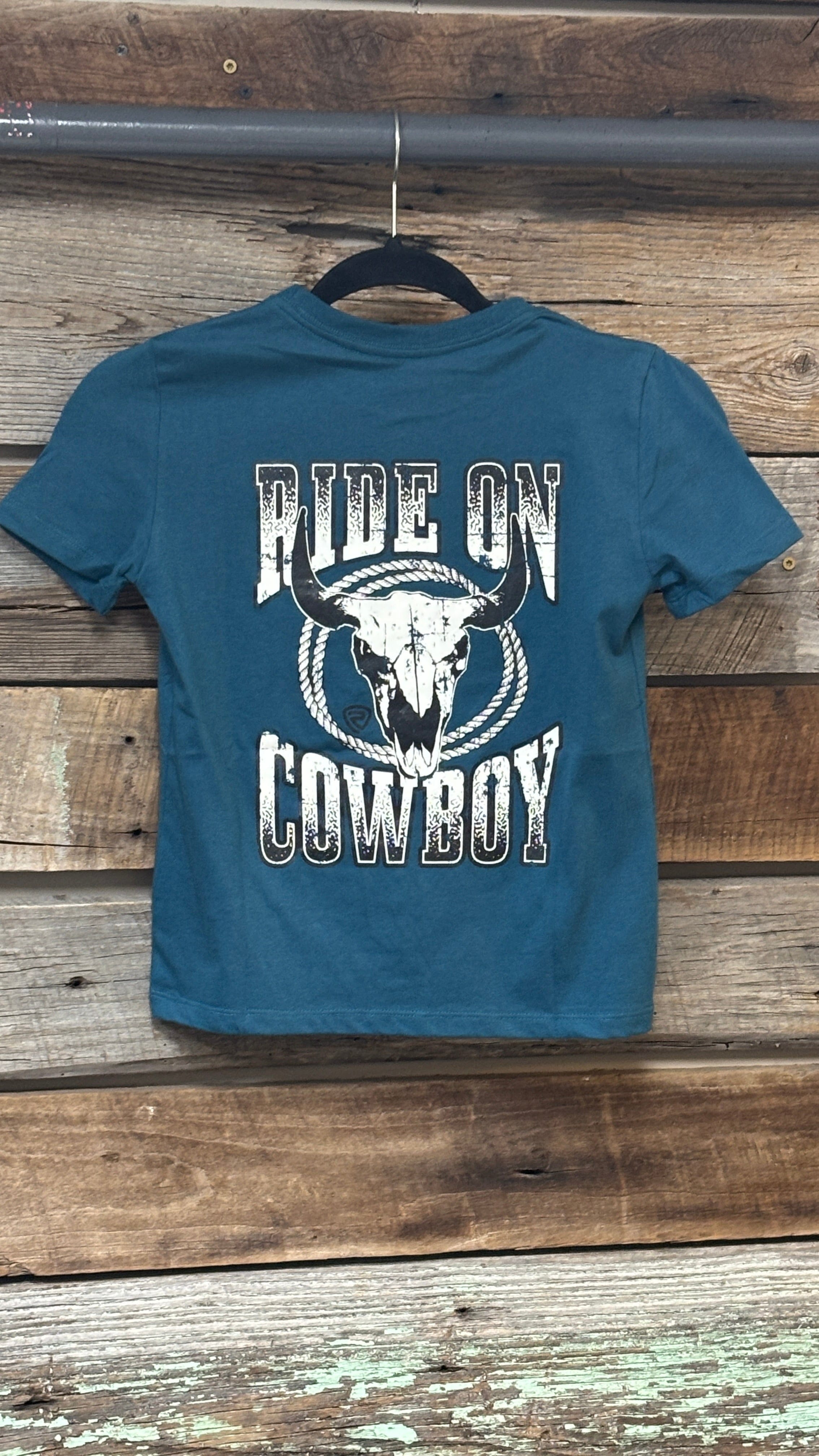 Boy's Longhorn Skull Tee by Rock & Roll - Henderson's Western Store
