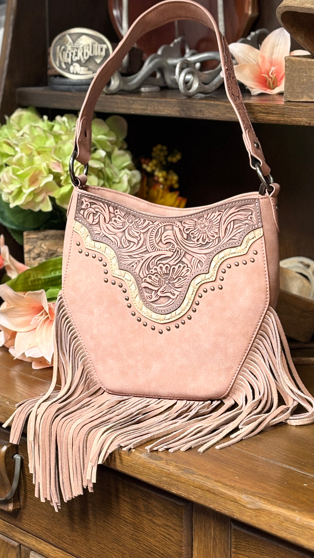 MW Tooled Hobo Shoulder Bag