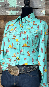 Load image into Gallery viewer, Cowgirl Retro Shirt by Panhandle