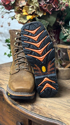 Cowhide Lacer Boots by R. Watson ~ Comp Toe - Henderson's Western Store
