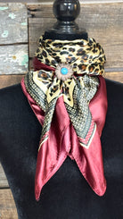 Rodeo Drive Wild Rags/Scarf ~ Wine Leopard - Henderson's Western Store