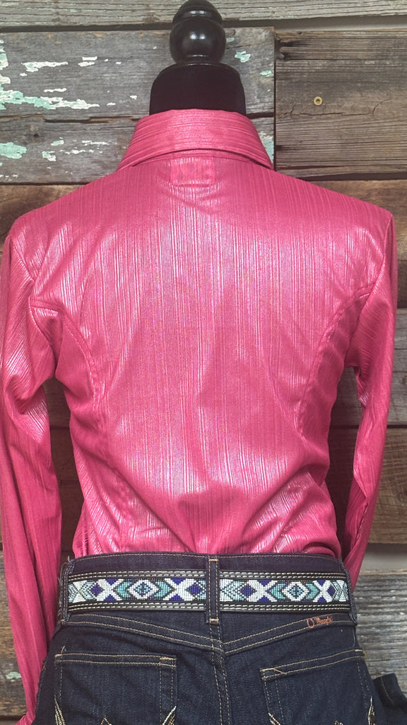 RHC Pink Concealed Zipper Show Shirt