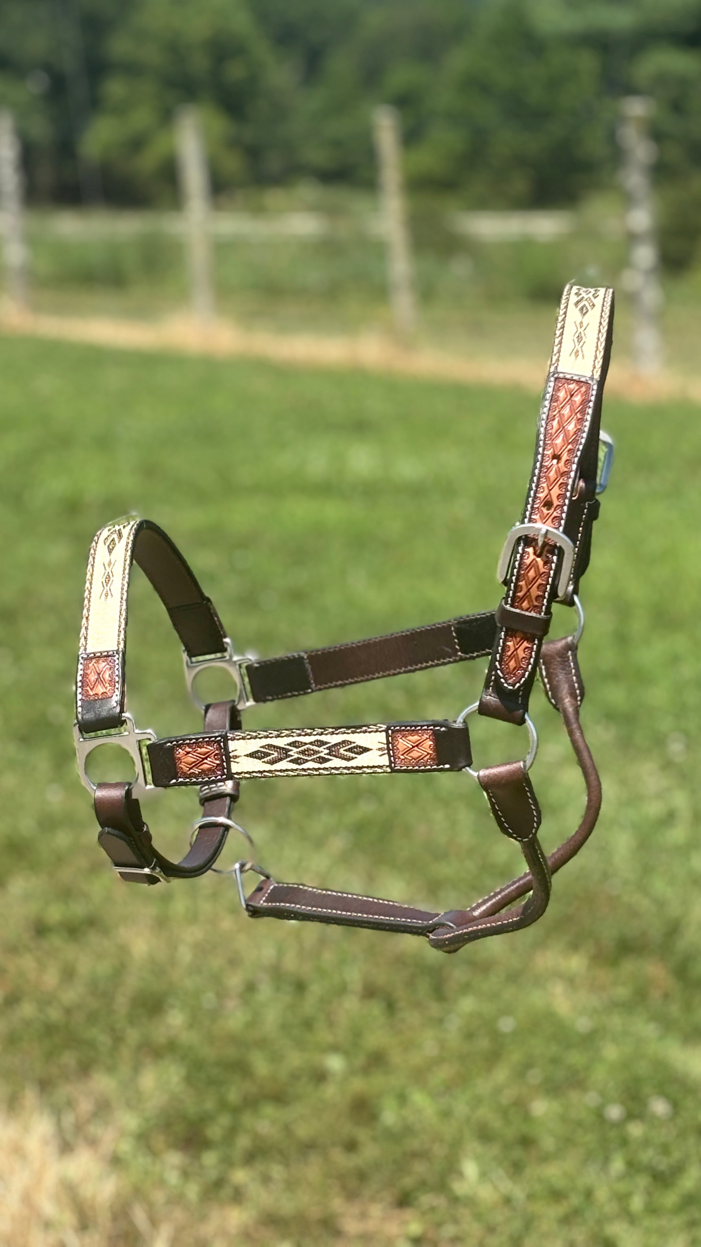 Sacred Sierra Leather Halter - Henderson's Western Store