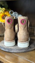 Swedge Tobacco Suede Boots by Macie Bean - Henderson's Western Store