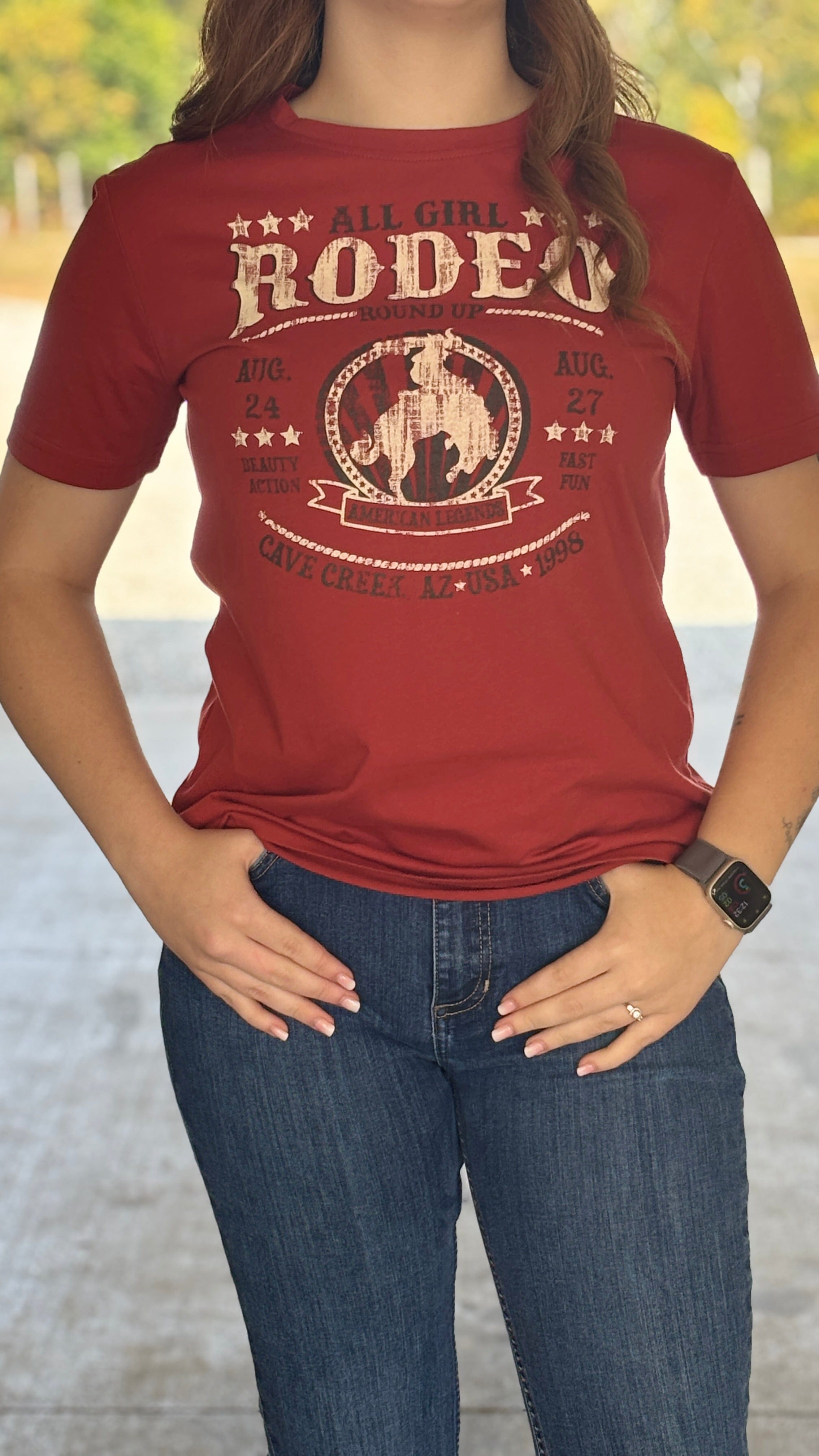 Rodeo Print Tee by Cruel Girl - Henderson's Western Store