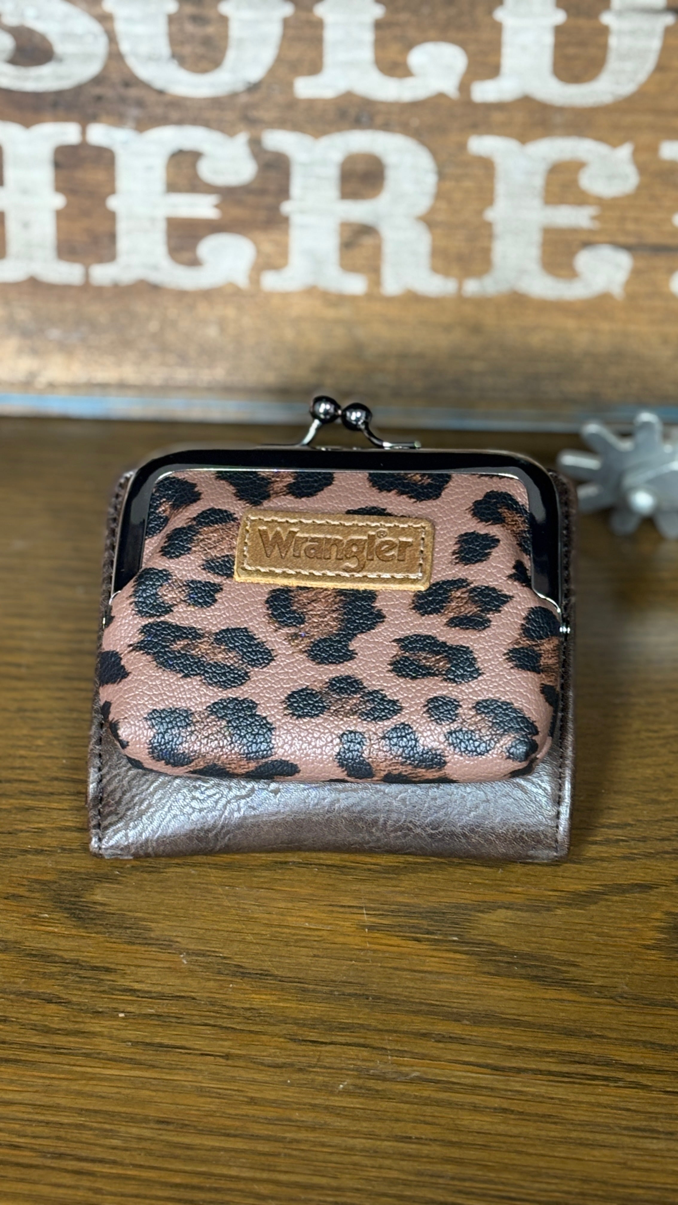 Wrangler Leopard Print Coin Purse/Wallet - Henderson's Western Store
