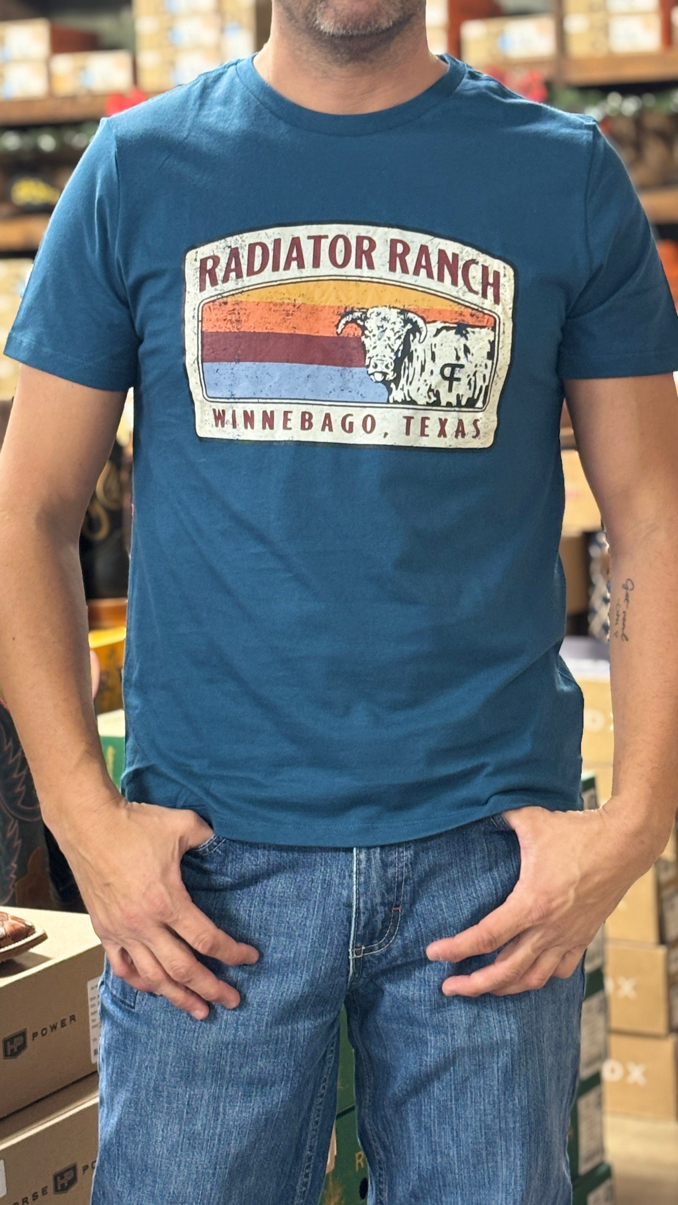 Radiator Ranch Tee by Rock & Roll - Henderson's Western Store