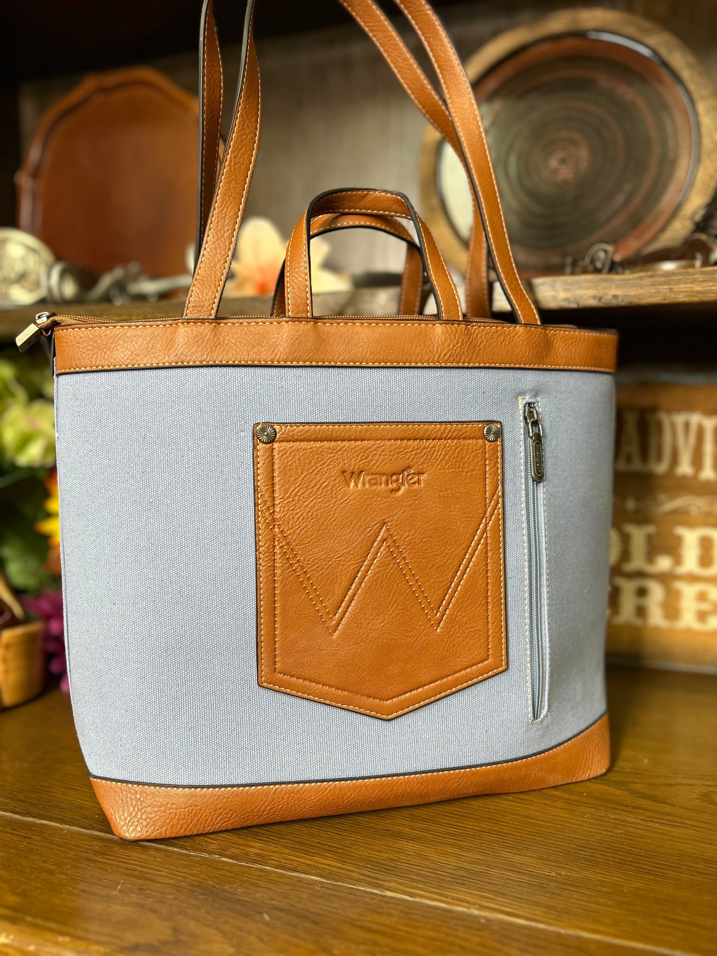 Wrangler Canvas Shoulder Bag ~ Jean - Henderson's Western Store