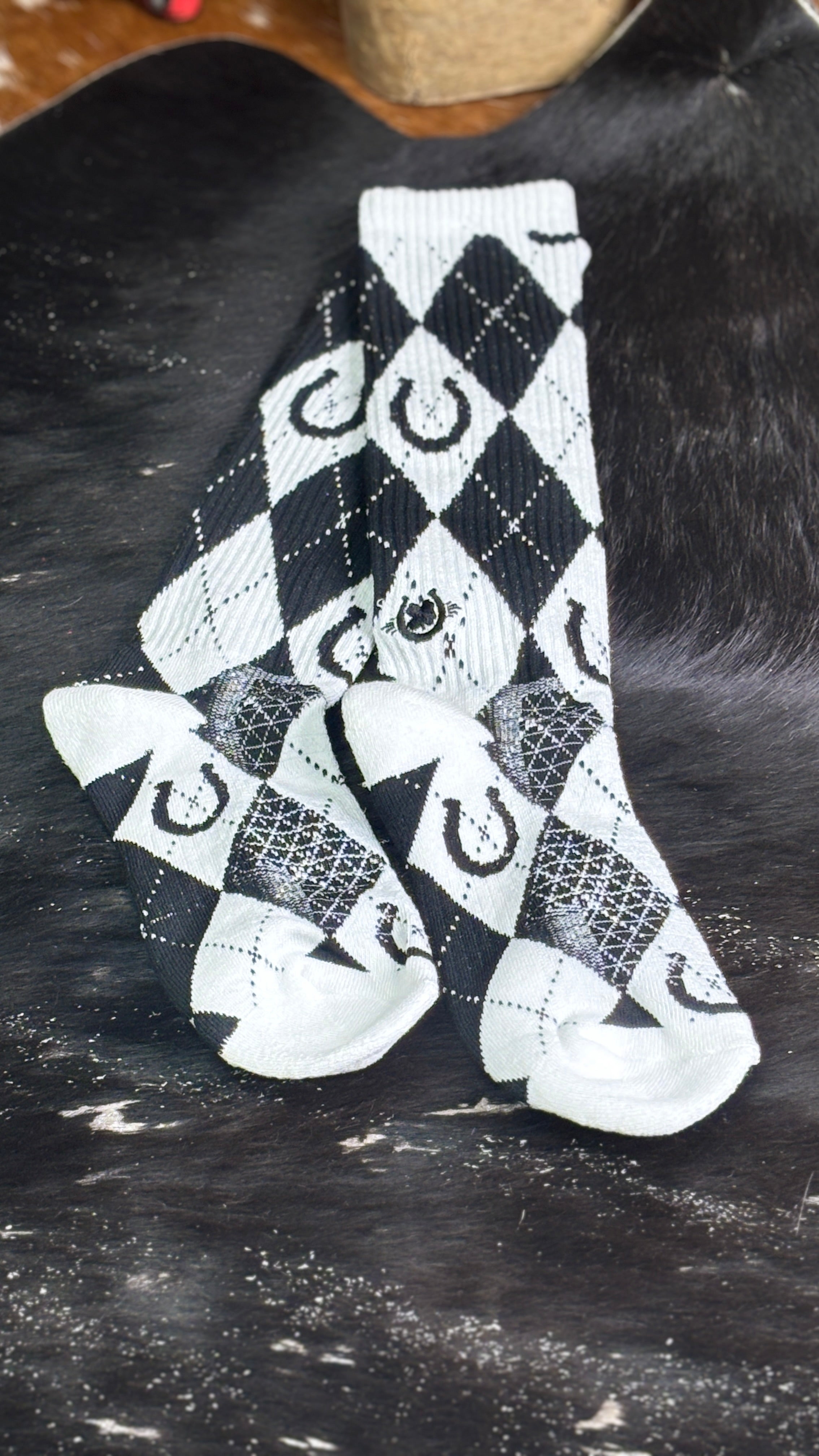Lucky Chuck Socks ~ Lucky Argyle - Henderson's Western Store