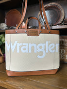 Wrangler Canvas Shoulder Bag ~ Tan - Henderson's Western Store