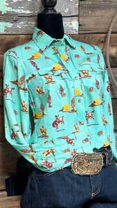 Load image into Gallery viewer, Cowgirl Retro Shirt by Panhandle