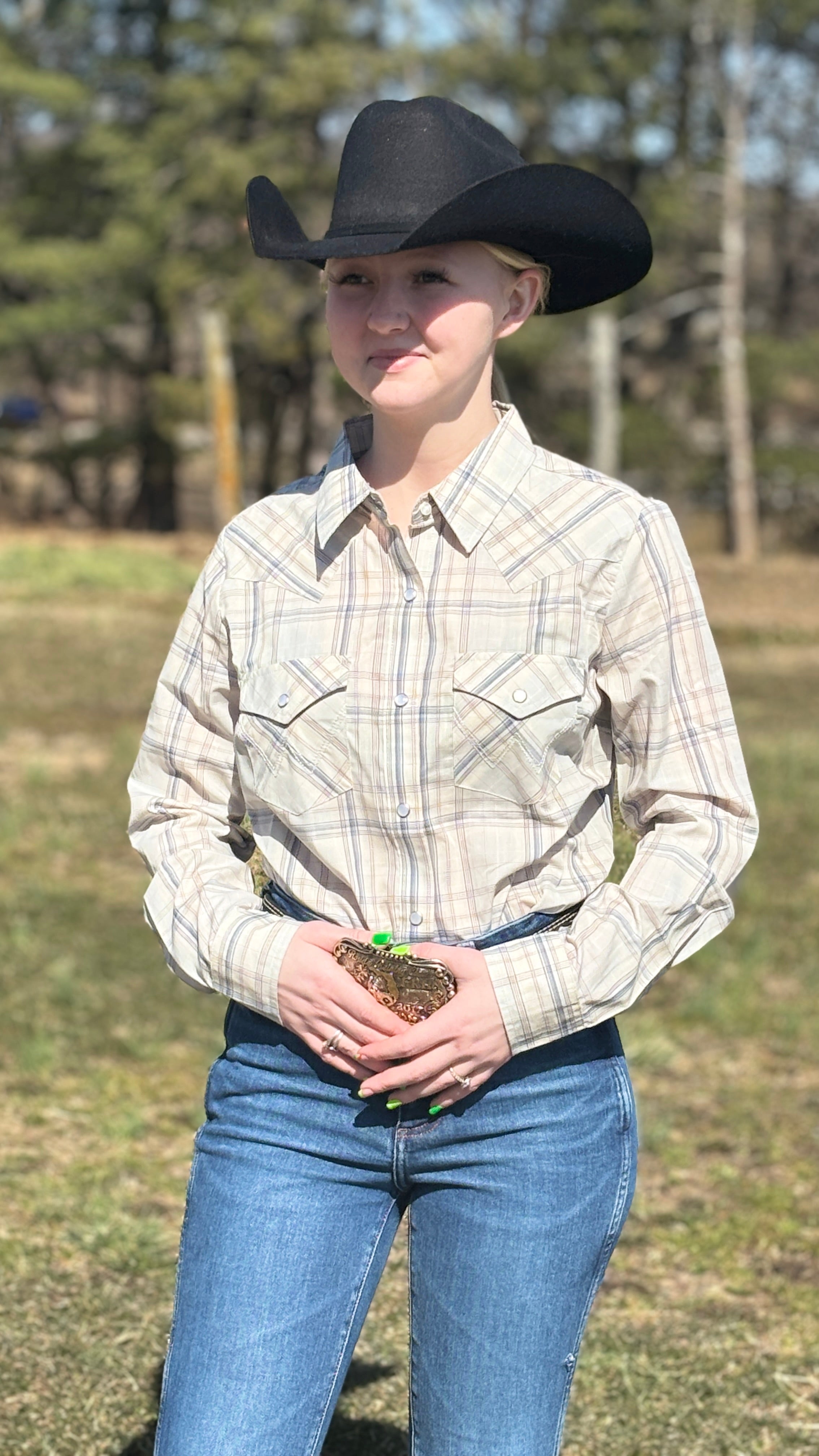 Ladies Wrangler Essential  ~ Wispy Blue - Henderson's Western Store