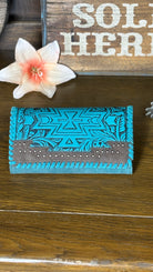 MW Tooled Aztec Collection Wallet - Henderson's Western Store