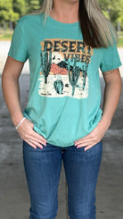 Boxy Roll Tee by Panhandle ~ Turquoise - Henderson's Western Store