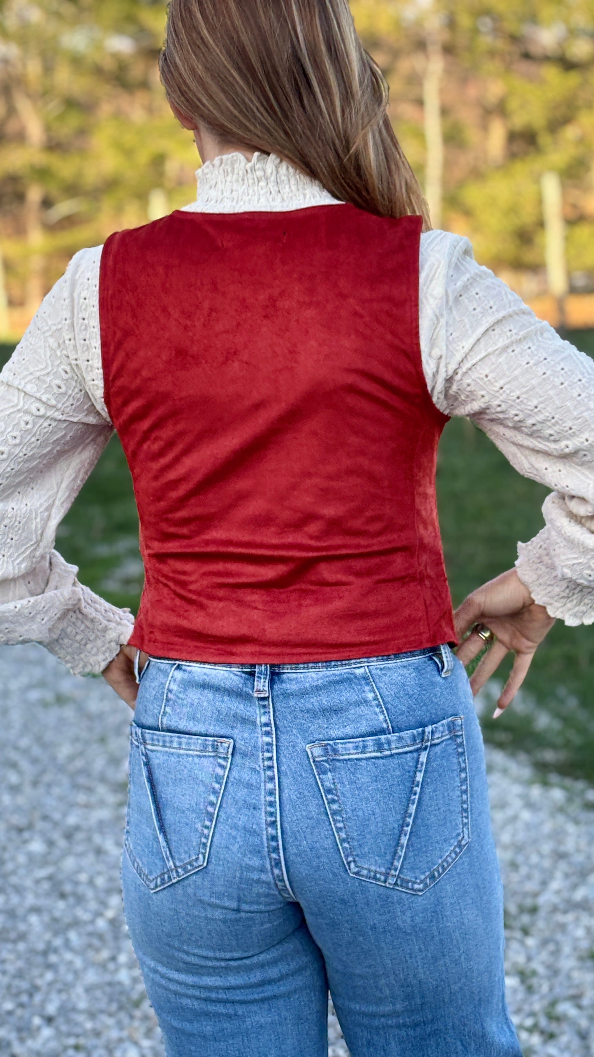 Studded Microsuede Vest by Rock & Roll - Henderson's Western Store