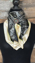 Rodeo Drive Wild Rags/Scarf ~ Black & Cream Paisley - Henderson's Western Store