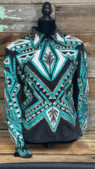 All Day  Show Jacket ~ Teal & White - Henderson's Western Store