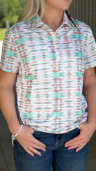 Ladies Cinch Polo ~ White - Henderson's Western Store