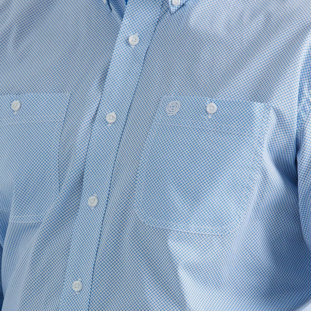 Men's George Strait Shirt ~ Blue - Henderson's Western Store