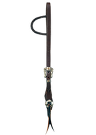 Oiled One Ear Headstall ~ Floral Buckle - Henderson's Western Store