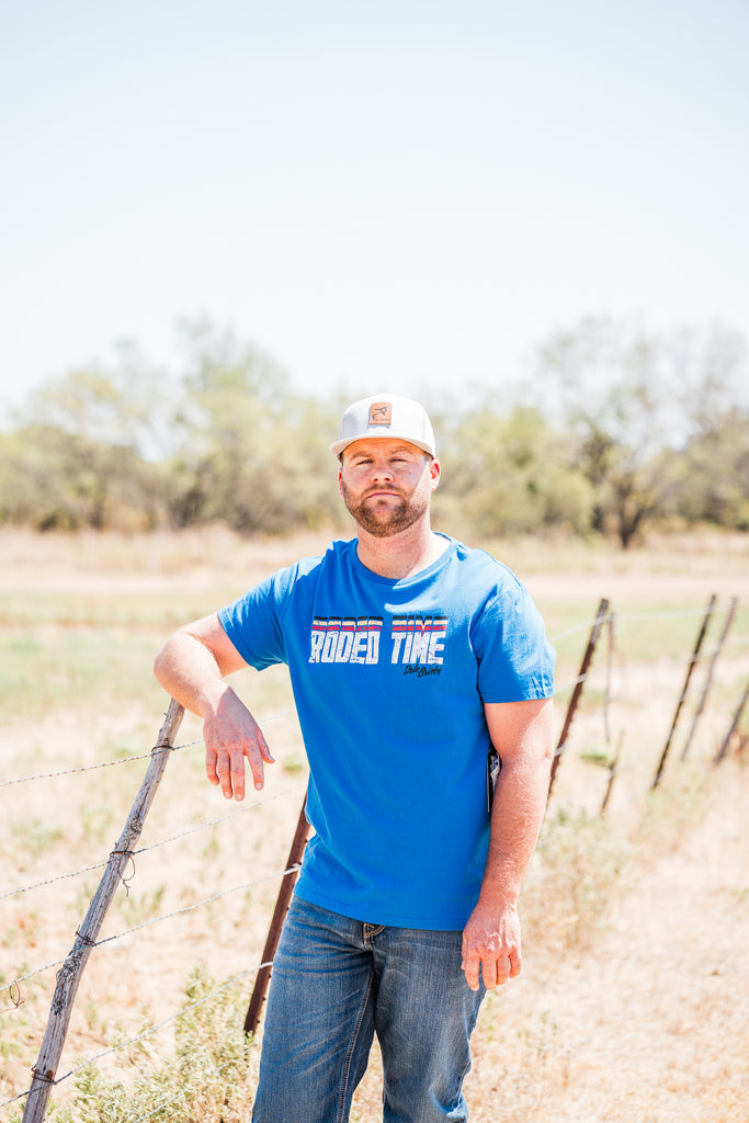 Dale Brisby Rodeo Time Tee Blue - Henderson's Western Store