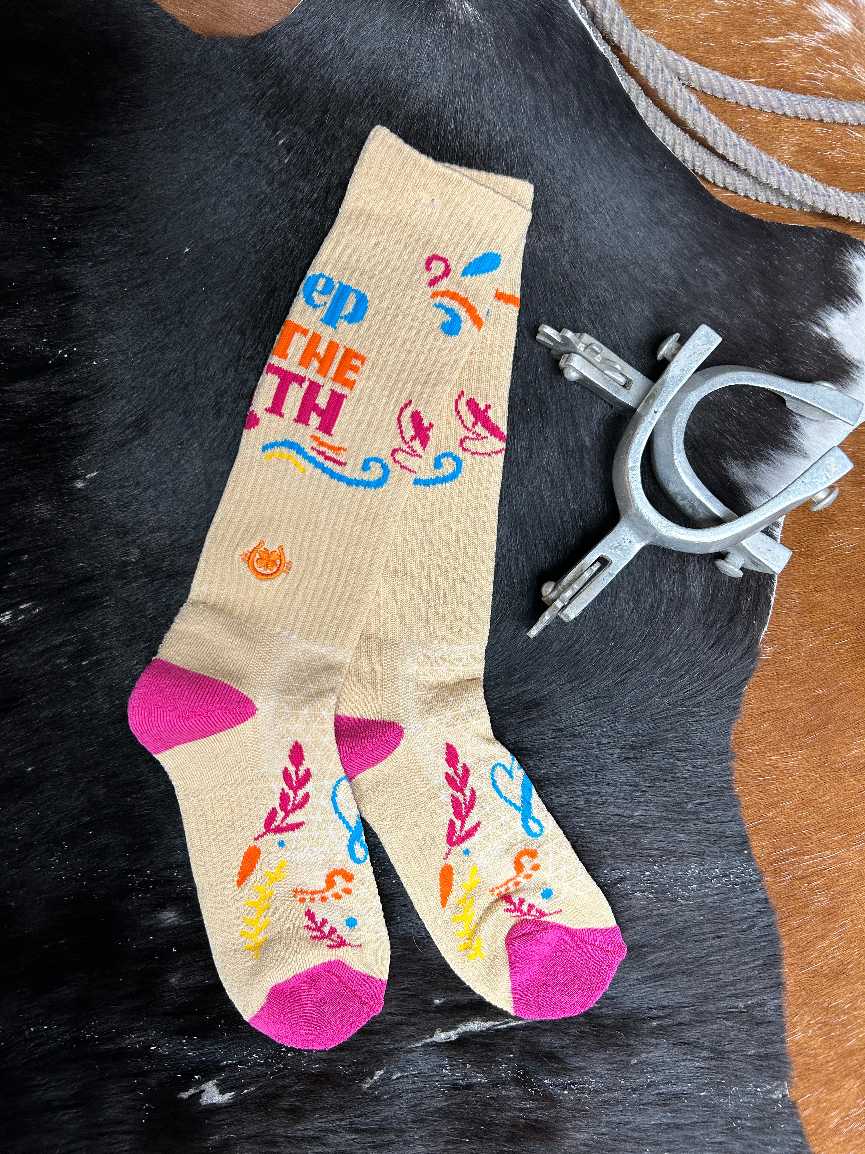 Lucky Chuck Socks ~ Keep The Faith - Henderson's Western Store