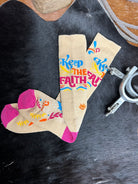 Lucky Chuck Socks ~ Keep The Faith - Henderson's Western Store