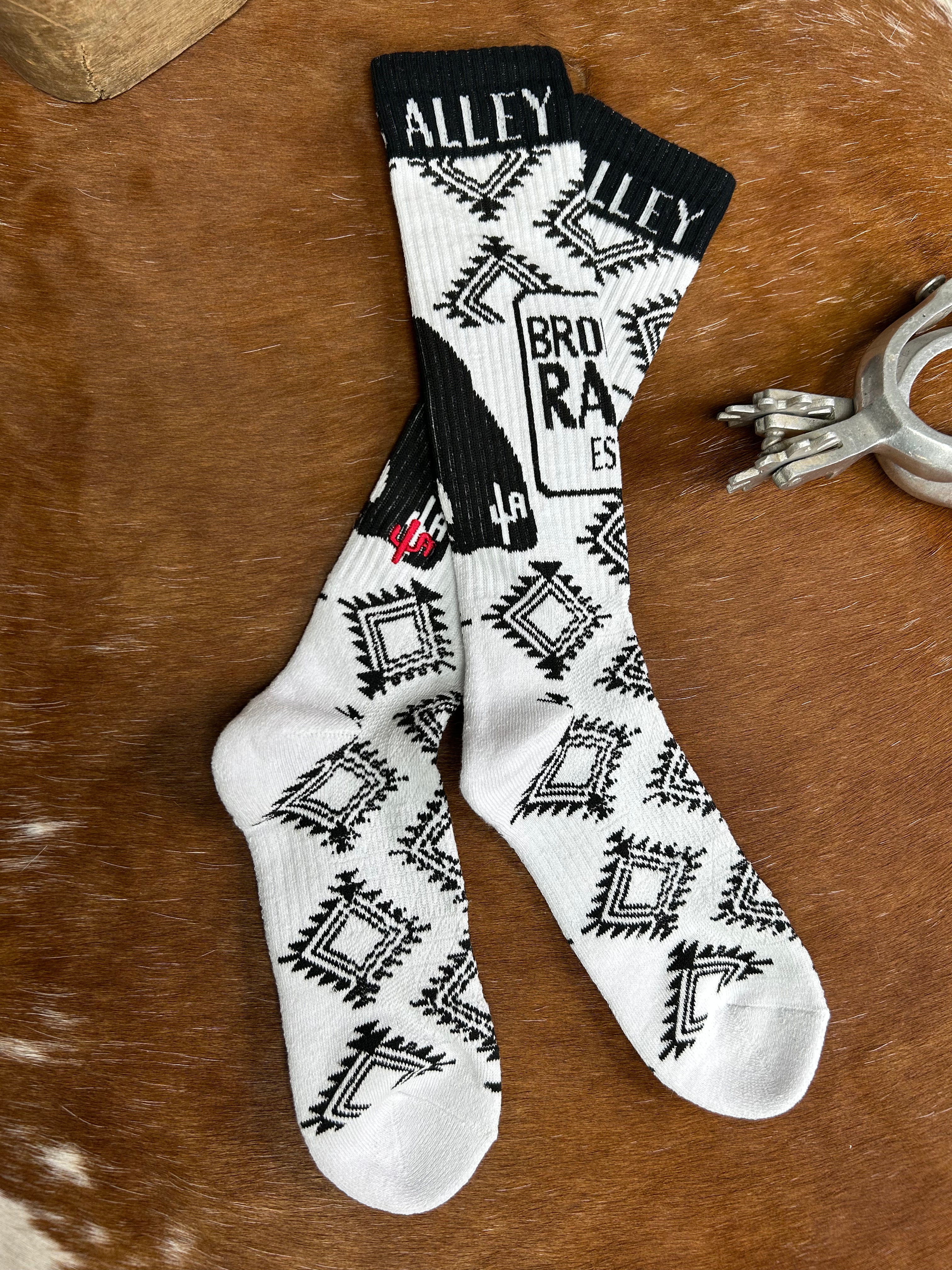 Lucky Chuck Socks ~ Cactus Alley- Broke Ass Ranch - Henderson's Western Store