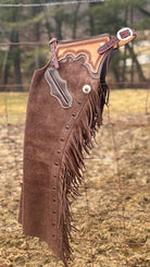 Rockin Chocolate Shotgun Chaps - Henderson's Western Store