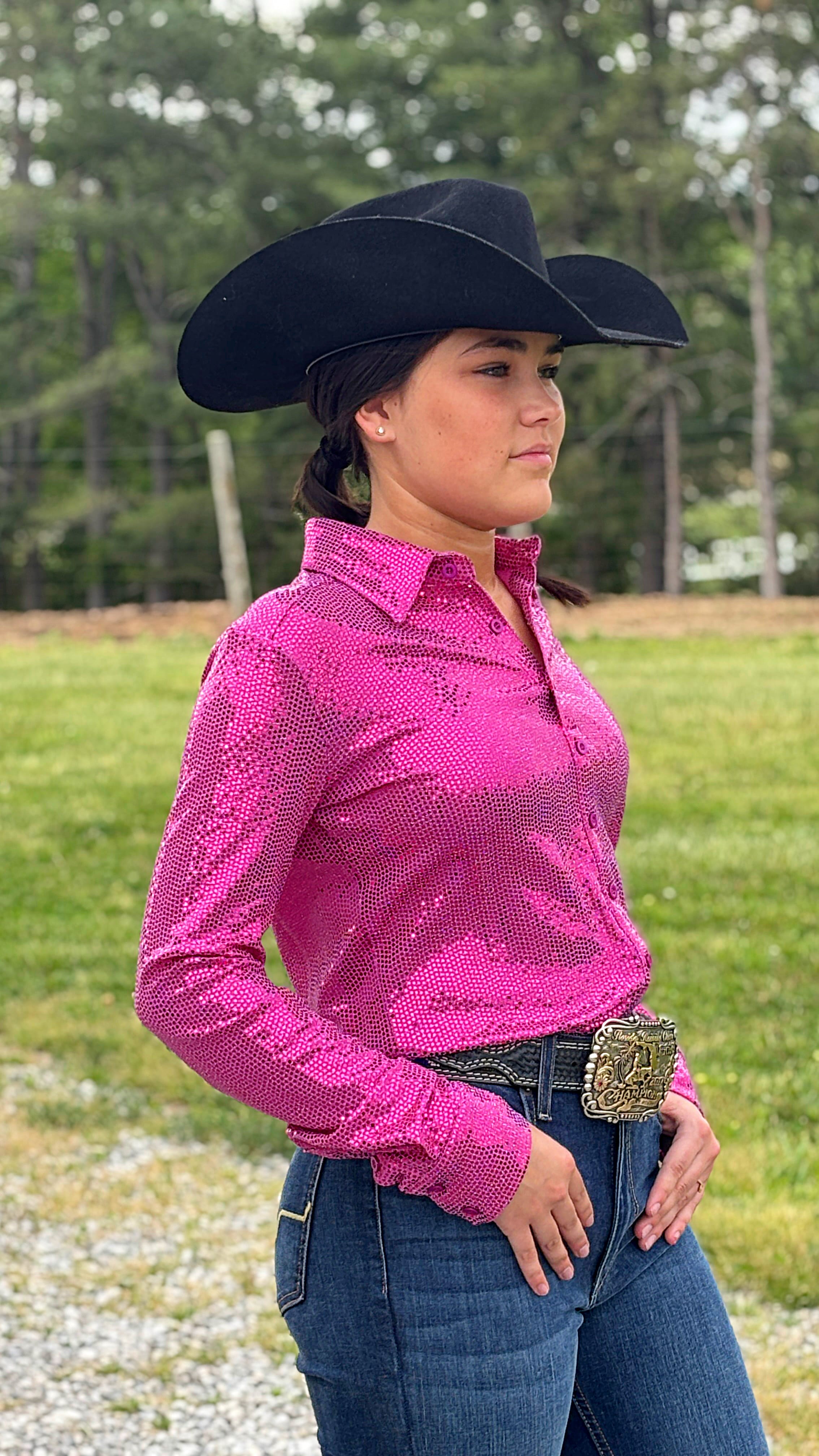 Sequin Pullover Button Up - Henderson's Western Store