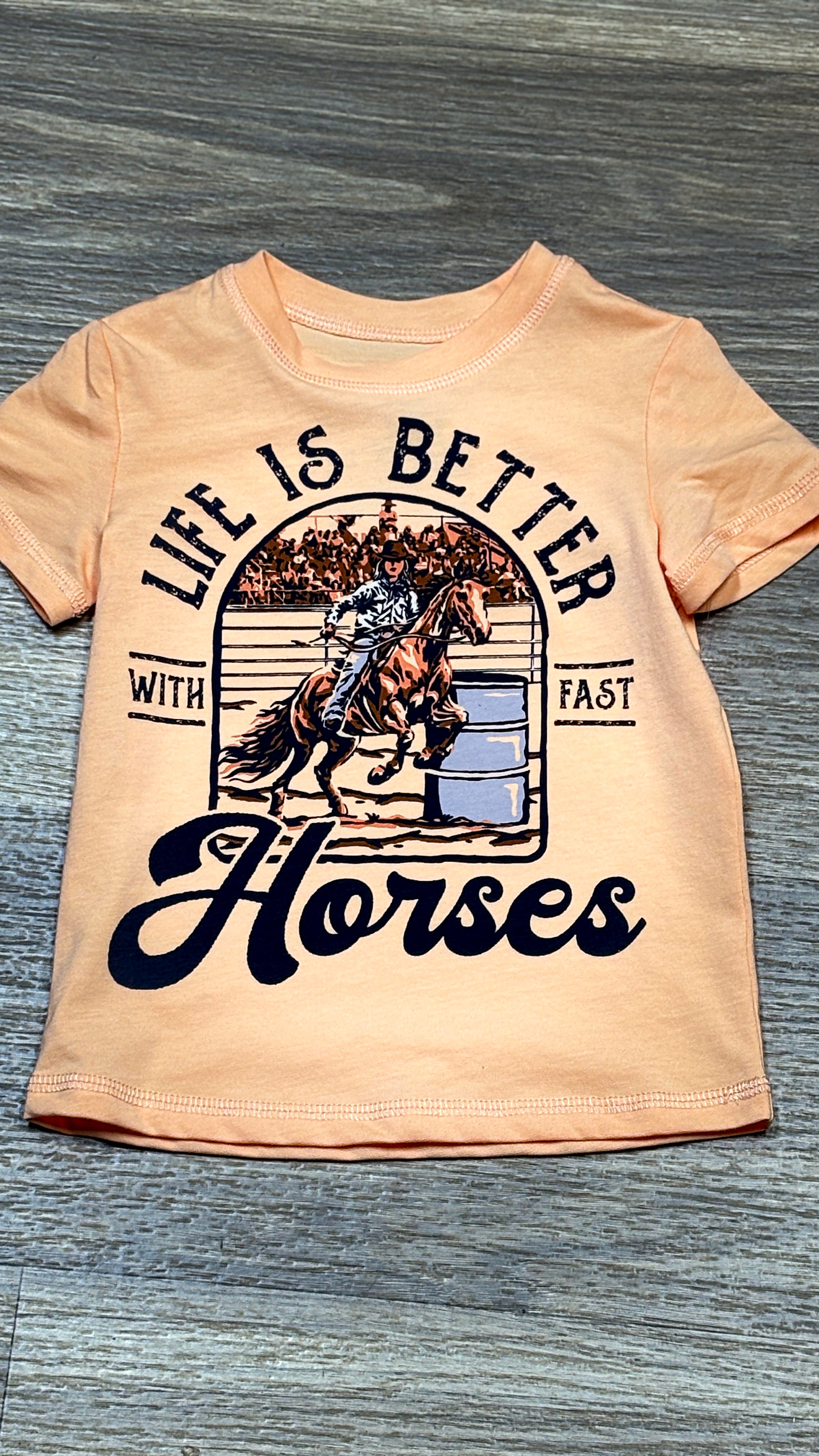 Life is Better With Fast Horses Tee ~ Toddler - Henderson's Western Store