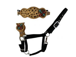 Load image into Gallery viewer, Nylon Bronc Halter ~ Cheetah &amp; Arrow - Henderson&#39;s Western Store