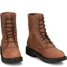 LIVESTOCK 8" LACE-UP ROUND TOE WORK BOOTS - Henderson's Western Store