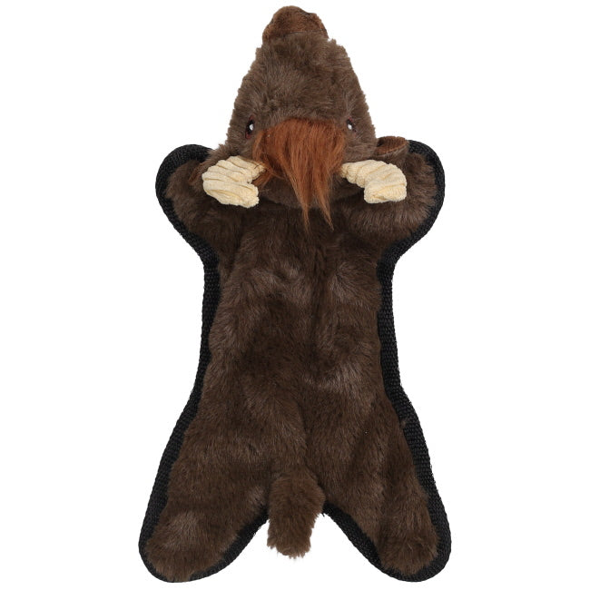 Crinkle Flat Plush Dog Toy ~ Bison - Henderson's Western Store