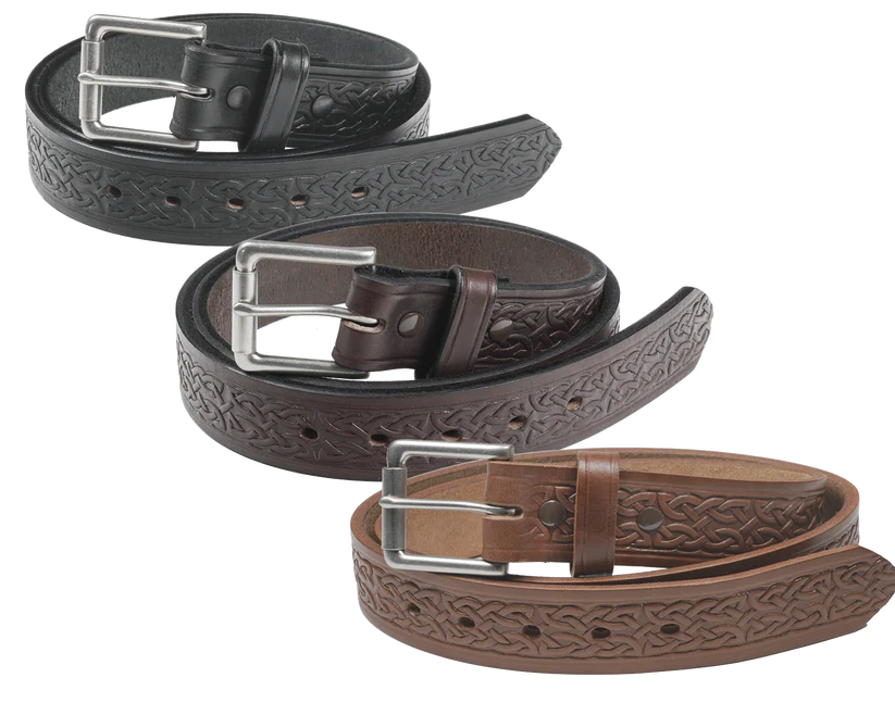 Men's Heavy Celtic Knot Work Belt - Henderson's Western Store