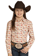 Girl's Print Shirt by Panhandle - Henderson's Western Store