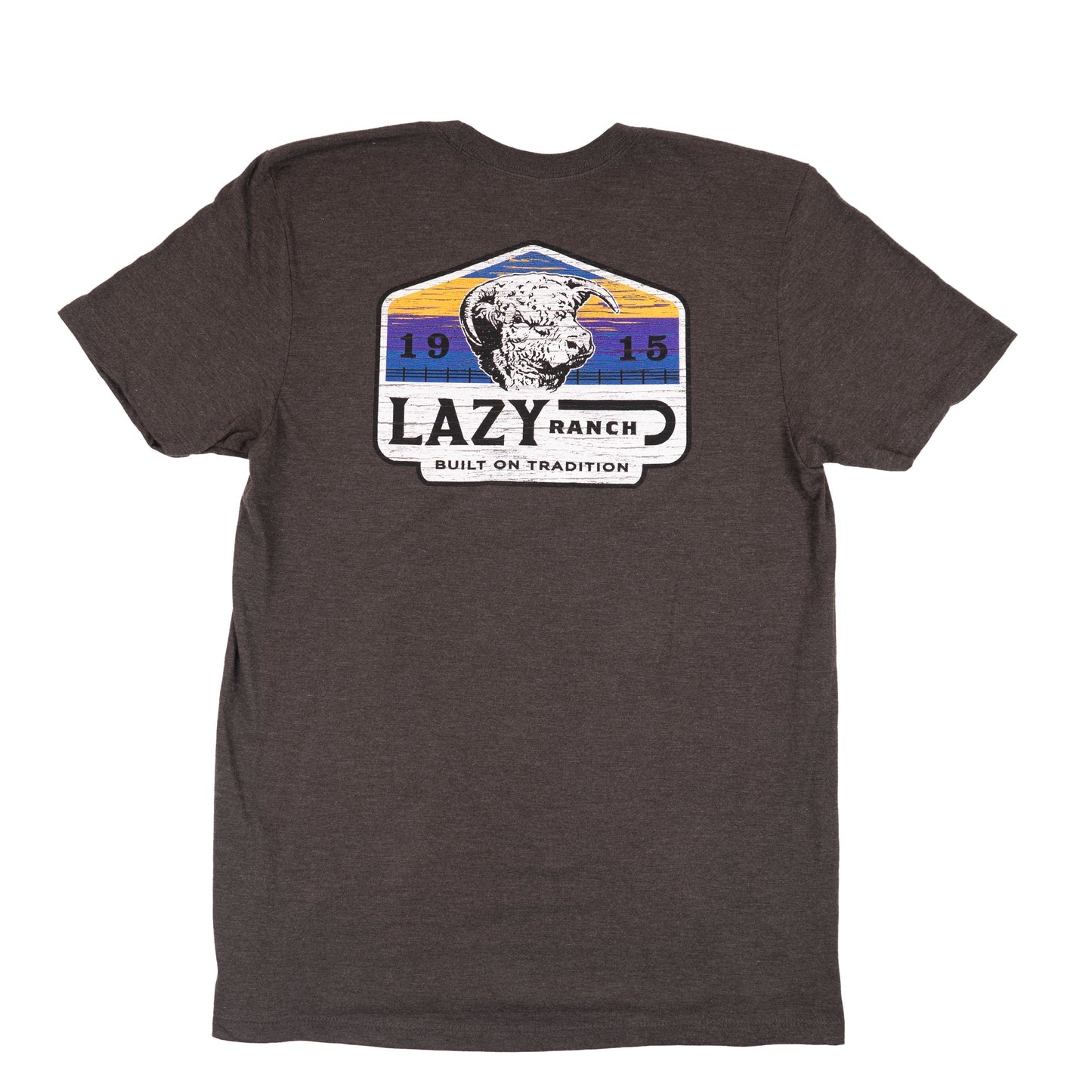 Lazy J Ranch Bull Wagon Tee - Henderson's Western Store