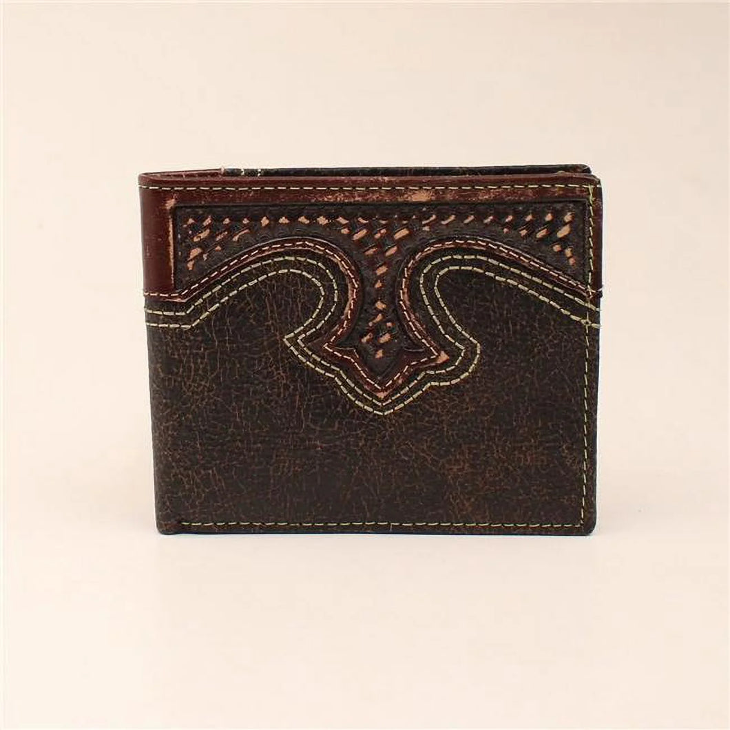 Dark Brown Distressed Bifold Wallet - Henderson's Western Store