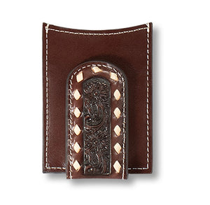Load image into Gallery viewer, Ariat Floral Embossed W/Buckstitch Wallet ~ Card Case - Henderson&#39;s Western Store