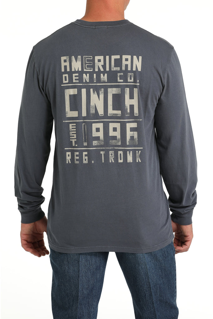 Authentic Cinch Long Sleeve Tee ~ Navy