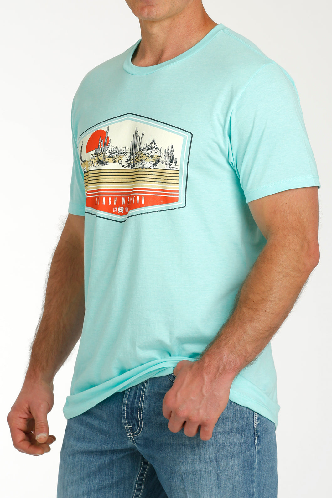 Men's Cinch Tee ~ Blue - Henderson's Western Store