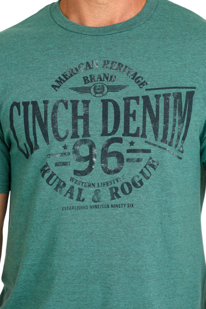 Cinch American Brand Tee ~ Green - Henderson's Western Store