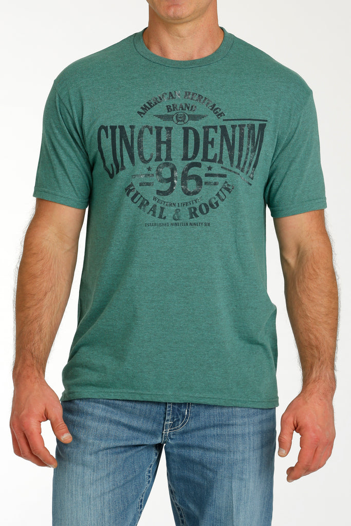 Cinch American Brand Tee ~ Green - Henderson's Western Store