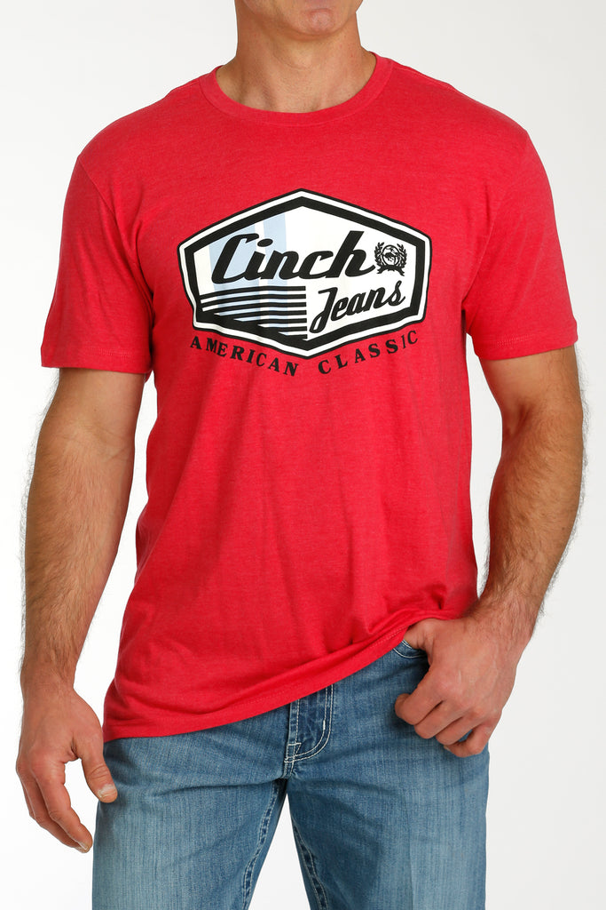 Cinch American Brand Tee ~ Red