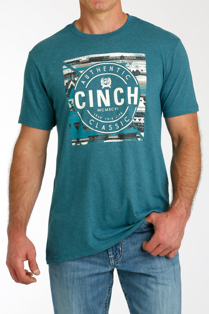 Men's Cinch Logo Tee ~ Teal